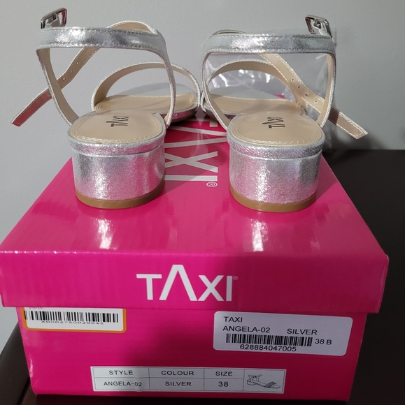 Ladies Silver Evening Shoes - Picture 2 of 5